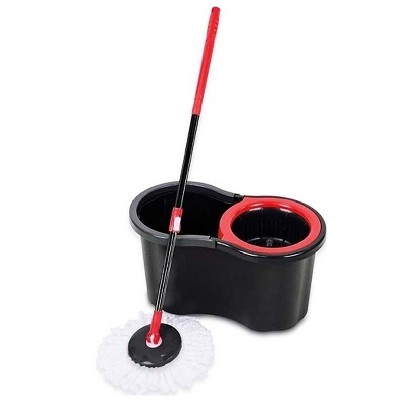 Mop rotativ 360 grade cu galeata inclusa, maner telescopic, 40x25x20 cm - imagine 4